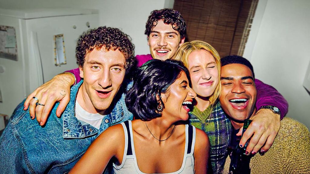 Cast of FX’s Adults celebrating Season 2 renewal