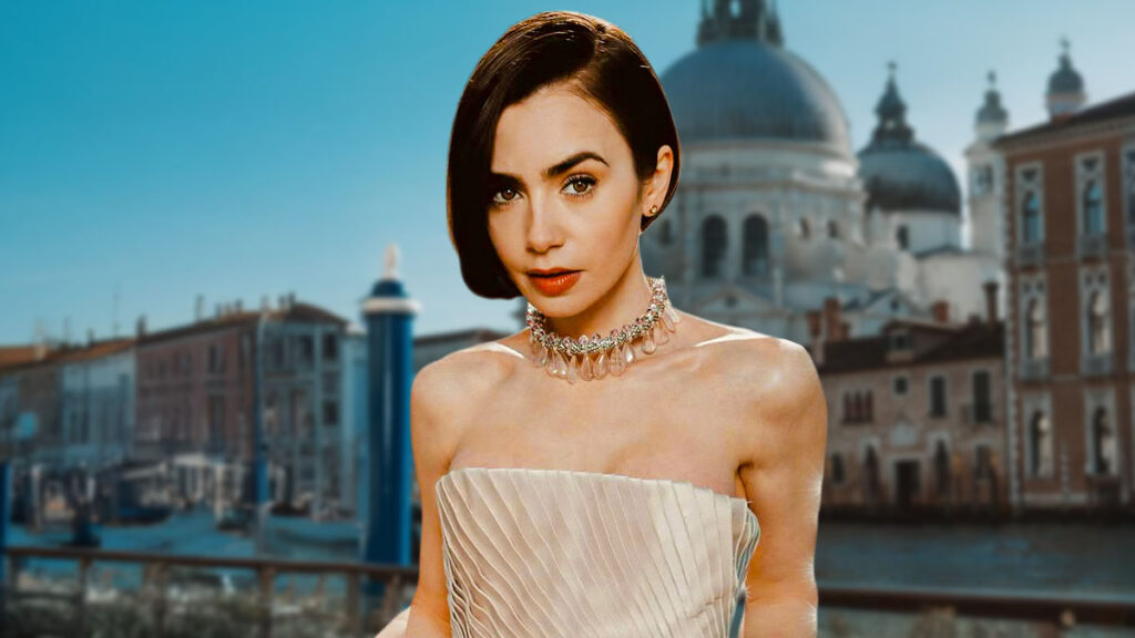 Emily in Paris Season 6 featured image showing Emily against a European city backdrop
